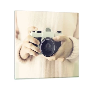 Üveg kép - Többet látni... - 50x50 cm