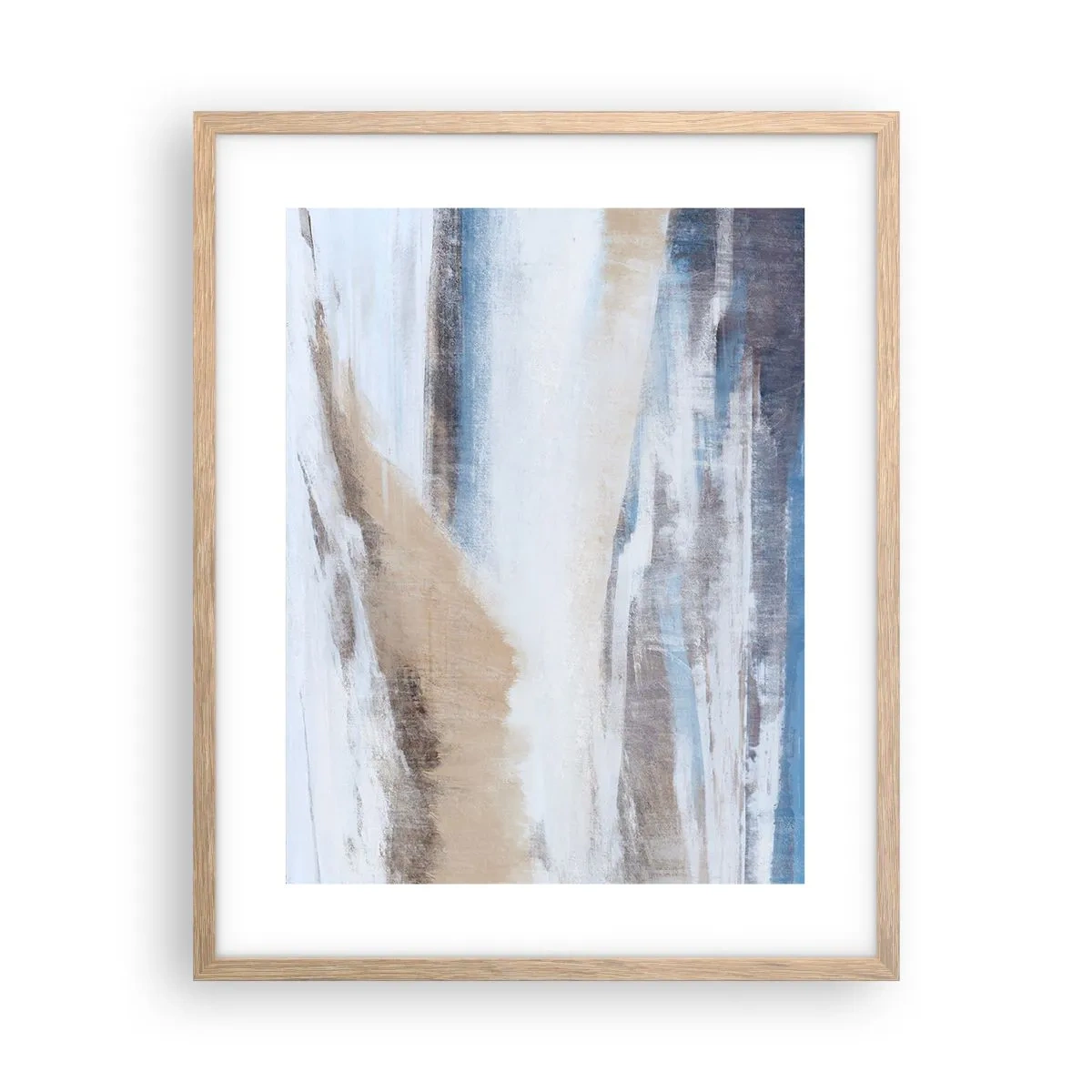 Poszter világos tölgy keretben - Téli kompozíció - 40x50 cm