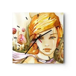 Falióra, Óra - Smaragd tekintet, amely lecsillapítja a haragot - 40x40 cm