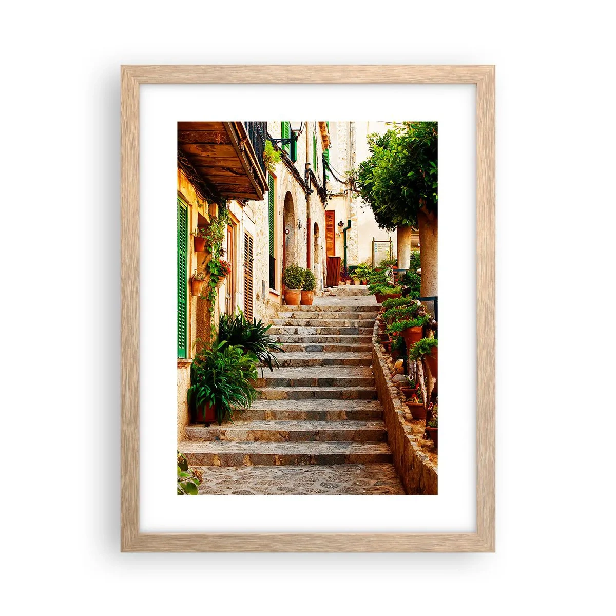 Poszter világos tölgy keretben - A spanyol nyaralás varázsa - 30x40 cm