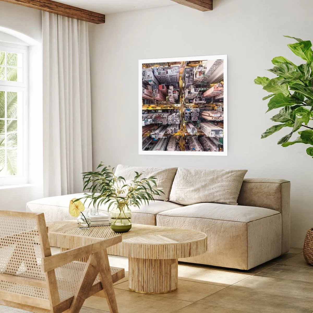 Poszter - Üdvözlet Hongkongból - 60x60 cm