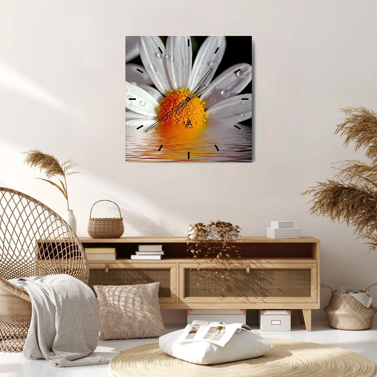 Falióra, Óra - A százszorszép felkelő napja - 40x40 cm