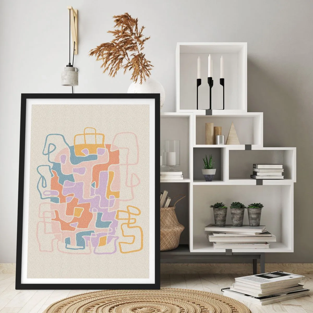 Poszter fehér keretben - Labirintus - egy örömteli kaland - 61x91 cm