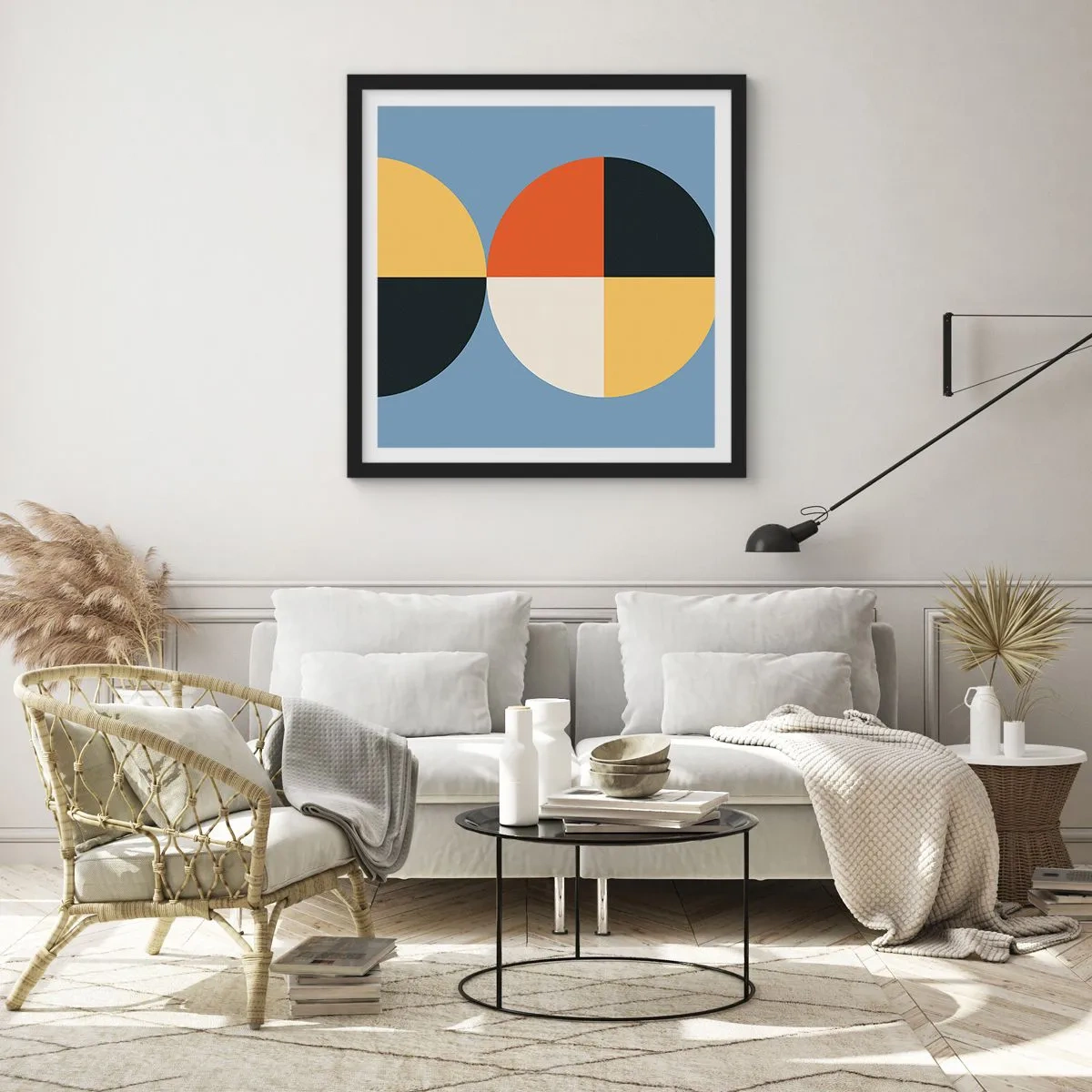 Poszter fehér keretben - Nézd és számolj - 60x60 cm