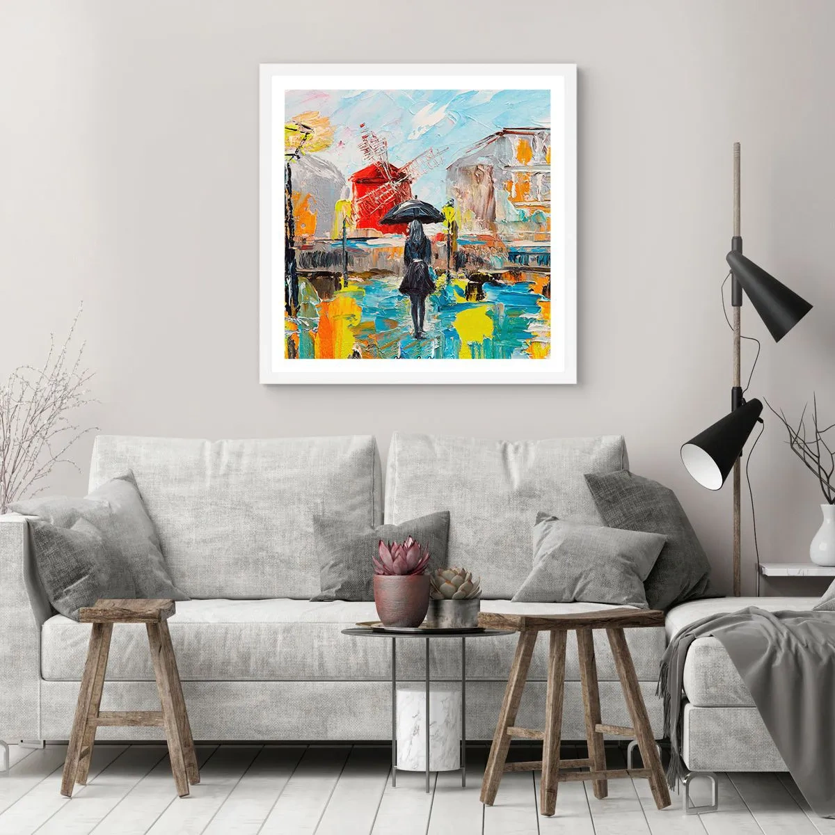 Poszter fekete keretben - Párizsi legendák - 50x50 cm