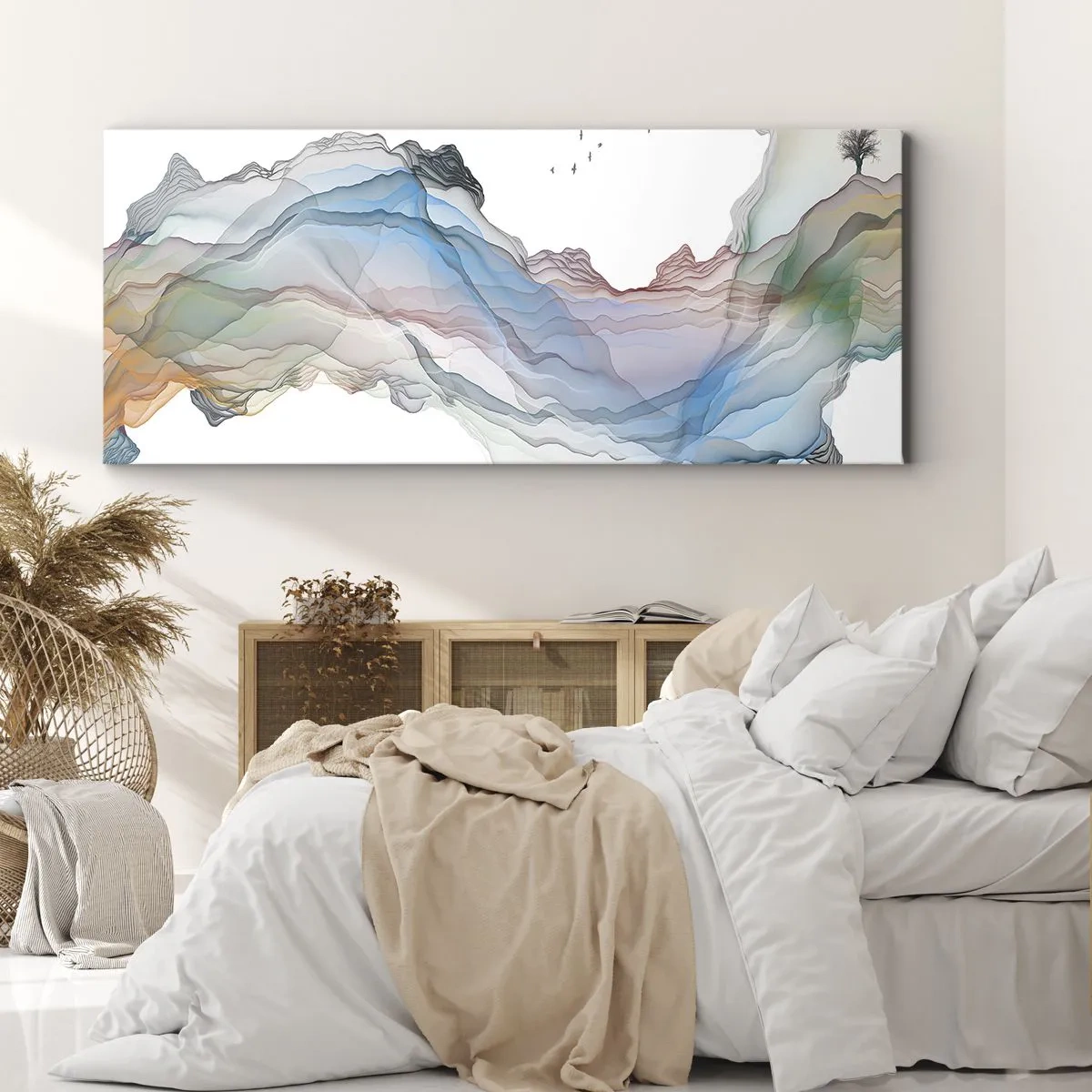 Vászonkép - A kristály hegyek felé - 160x50 cm