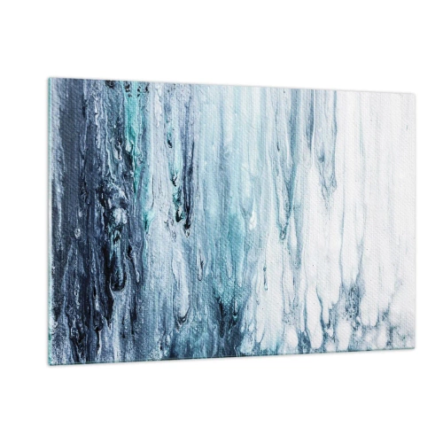 Üveg kép - Kék jégcsapok - 120x80 cm