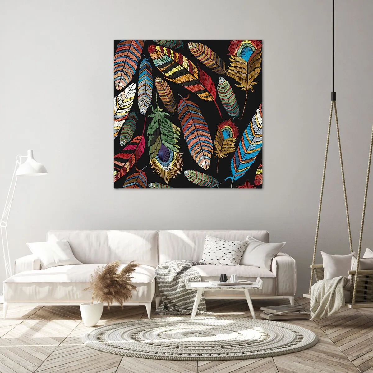 Vászonkép - A madárkarnevál - 50x50 cm