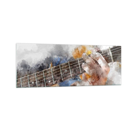 Üveg kép - Költészet a húrok között - 140x50 cm