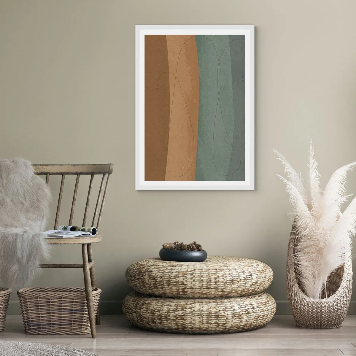 Poszter fekete keretben - Vízszintes kompozíció - 61x91 cm