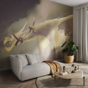 Fotótapéta Premium Canvas - Segítségre a világnak - Absztrakció, Fantázia, Sárkány - 100x70 cm