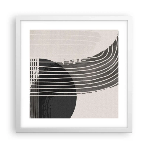 Poszter fekete keretben - Oda és vissza - 40x40 cm