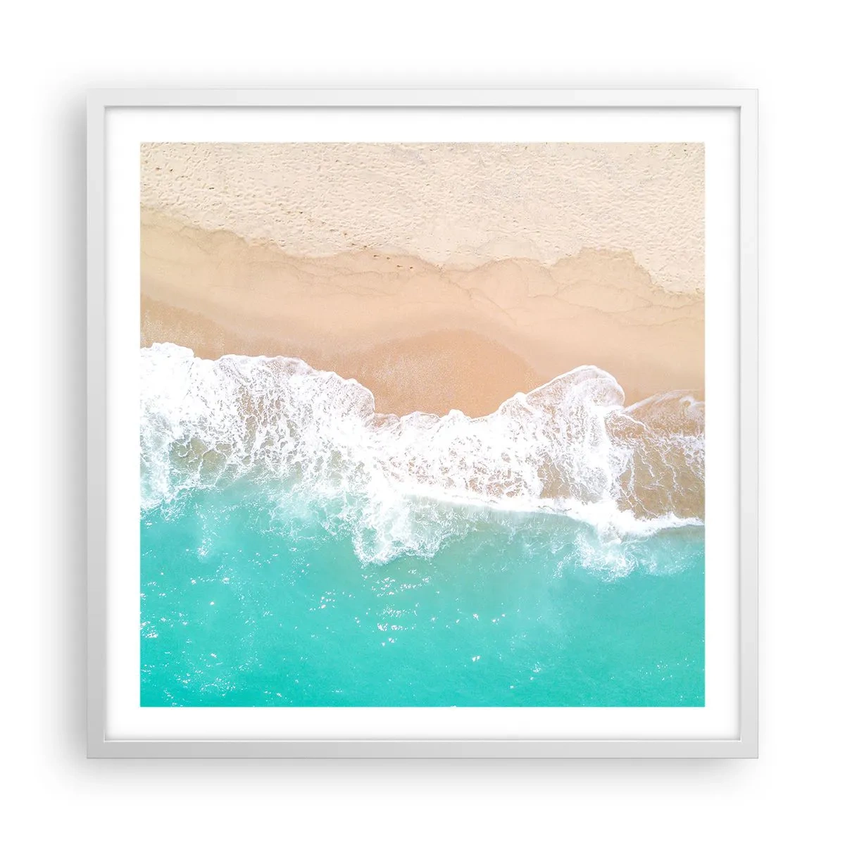 Poszter fekete keretben - Simogató érintés - 60x60 cm