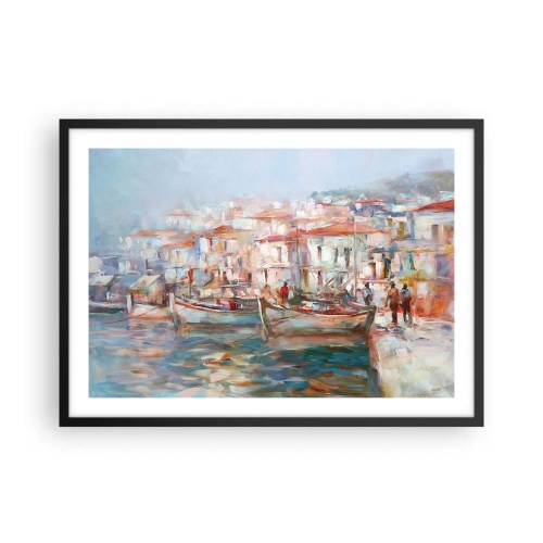 Poszter fehér keretben - Pasztell vakáció - 70x50 cm