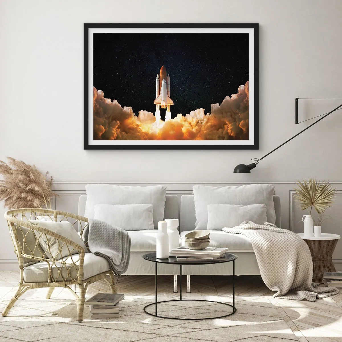 Poszter fehér keretben - Ad astra! - 70x50 cm