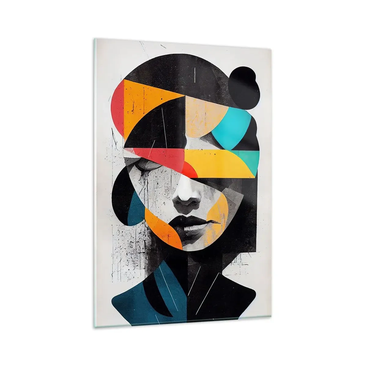 Üveg kép - Sokszínű belső portré - 80x120 cm