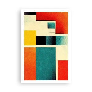 Poszter - Geometrikus absztrakció - jó energia - 61x91 cm