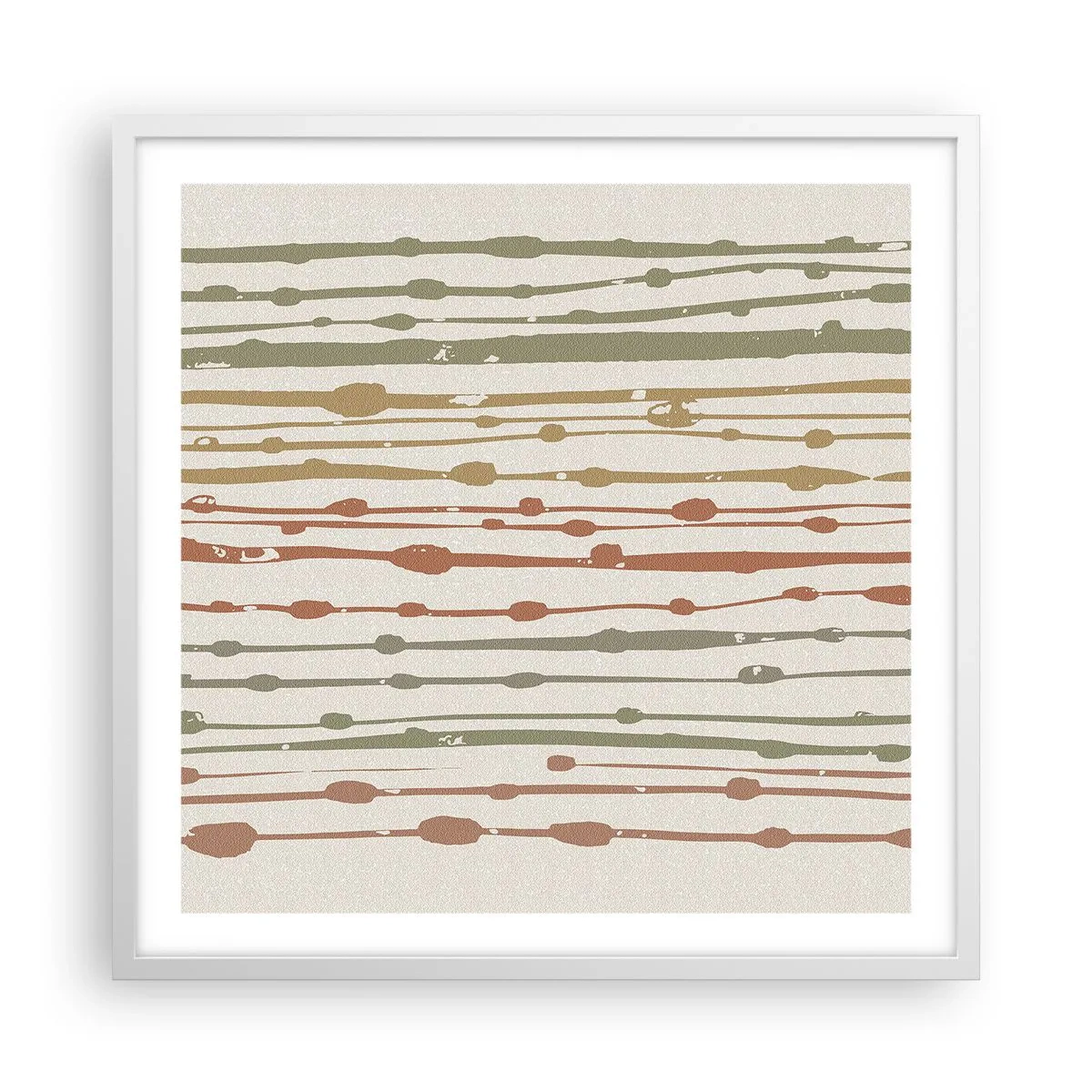 Poszter fekete keretben - Zenei színjegyzetelés - 60x60 cm