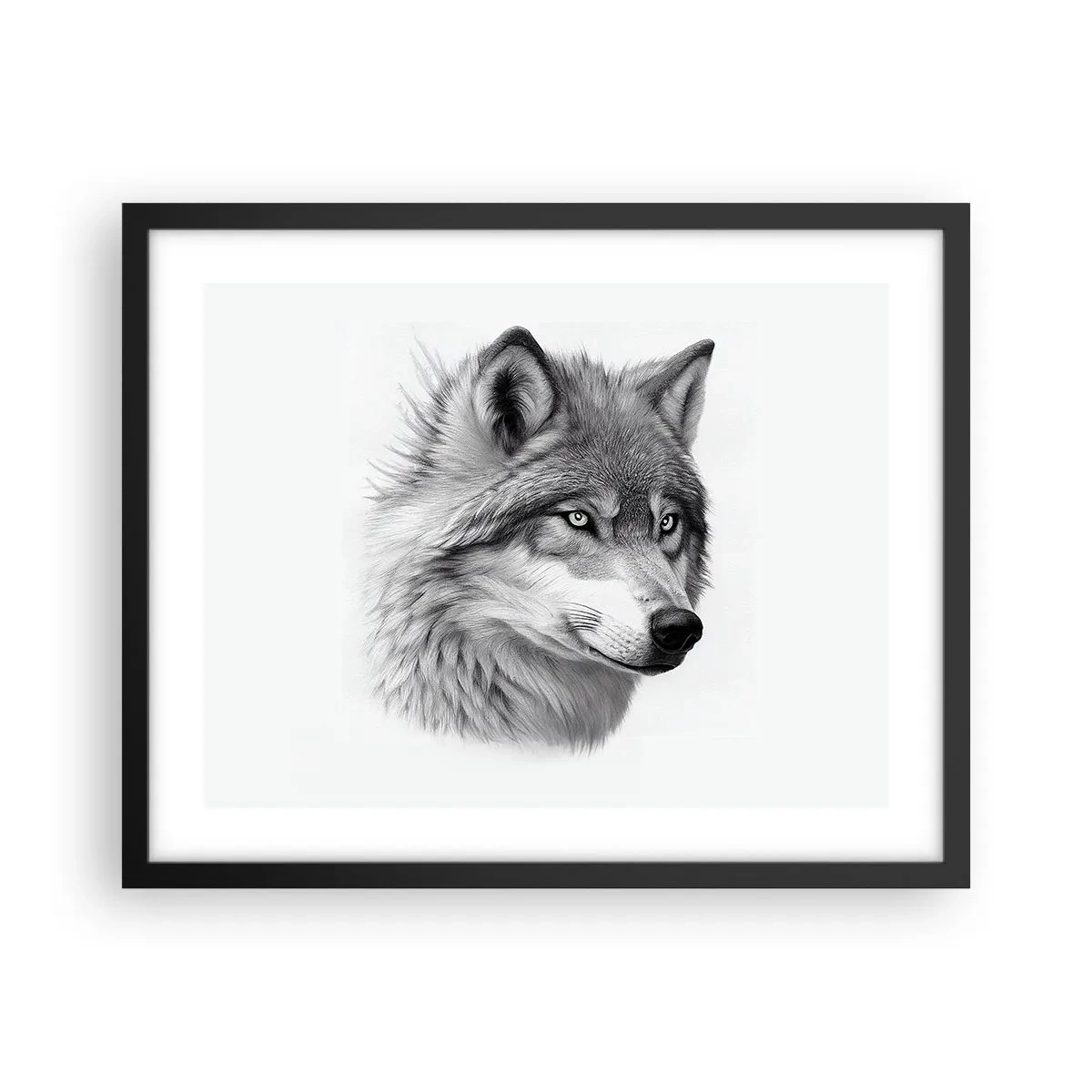 Poszter fehér keretben - Alfa - kétségtelenül - 50x40 cm