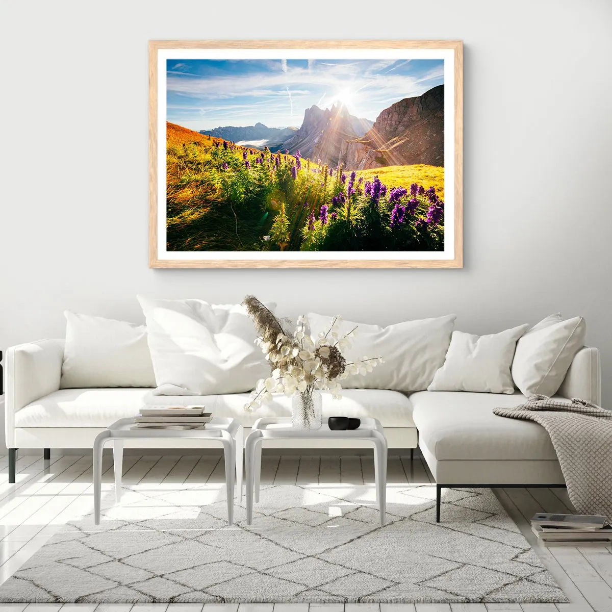 Poszter világos tölgy keretben - A gyógynövények titkos élete - 70x50 cm