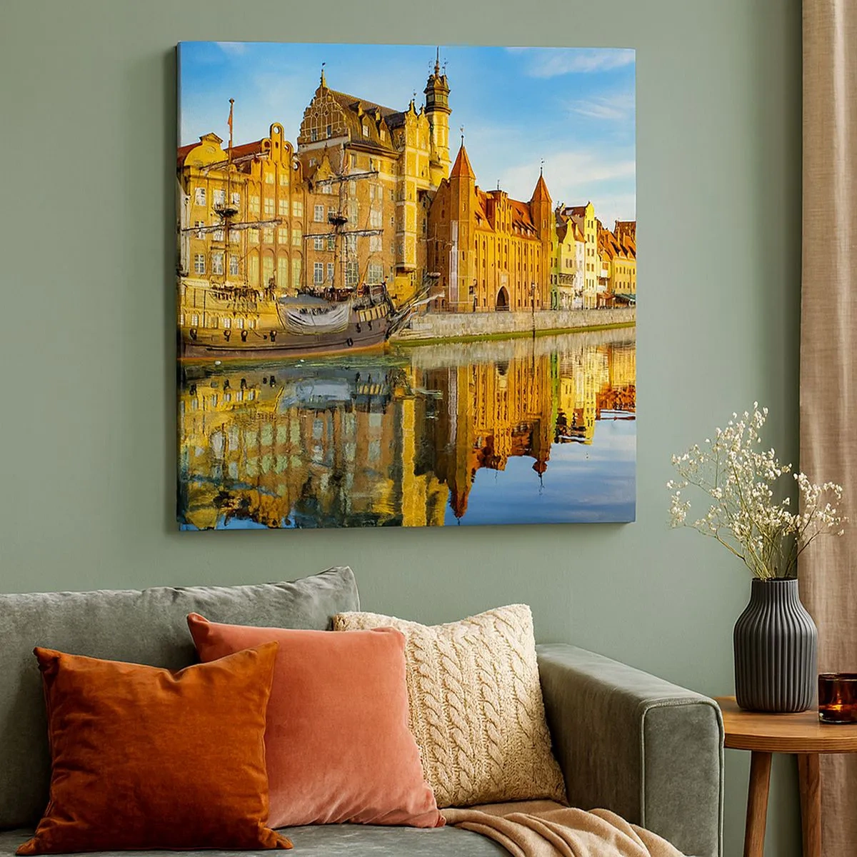 Vászonkép - A múlt tükörképe - 30x30 cm