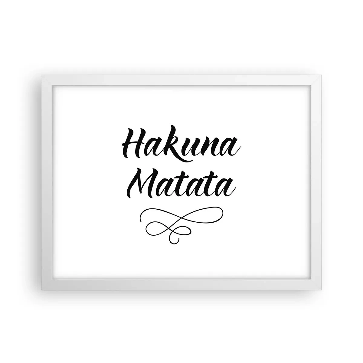 Poszter fekete keretben - A legjobb tanács - 40x30 cm