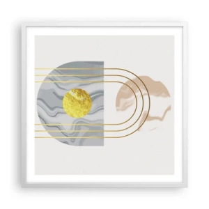 Poszter fekete keretben - Fényerő és ragyogás - 60x60 cm