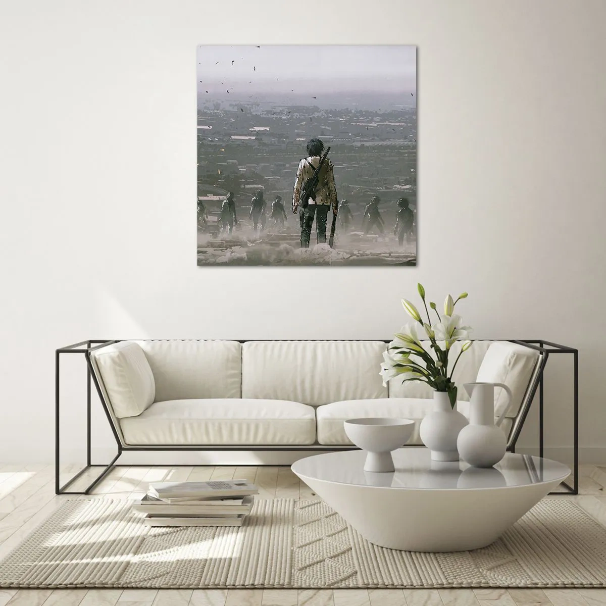 Üveg kép - Utolsó igazságos? - 50x50 cm