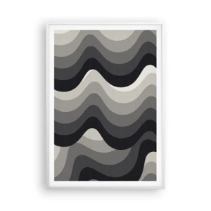 Poszter fekete keretben - Hullám a hullám után - 70x100 cm
