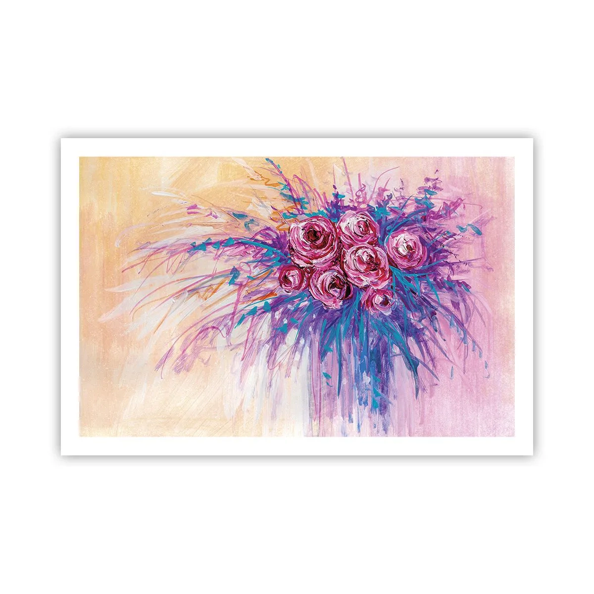 Poszter - Rózsaszín szökőkút - 91x61 cm