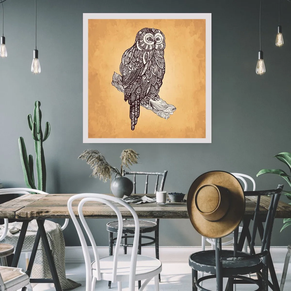 Poszter - A bölcsesség bonyolult díszei - 50x50 cm