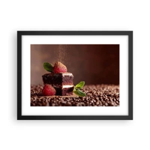 Poszter fehér keretben - Az élet édes - 40x30 cm