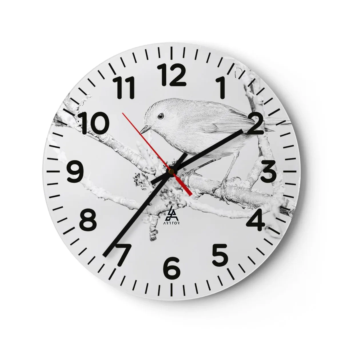 Falióra, Óra - Téli reggel - 30x30 cm