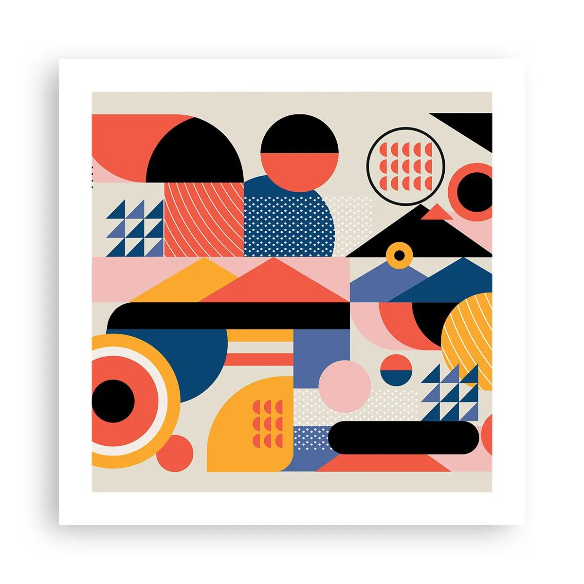 Poszter - Összetétel: játszadozzunk - 50x50 cm