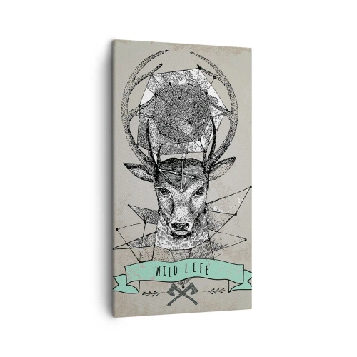 Vászonkép - Szt. Hubertus látomása - 45x80 cm