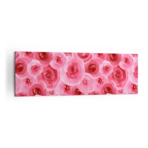 Vászonkép - Rózsák alul és felül - 160x50 cm