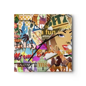 Falióra, Óra - Nyári visszaemlékezések - 30x30 cm