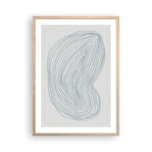 Poszter világos tölgy keretben - Egy csepp mosolya - 50x70 cm