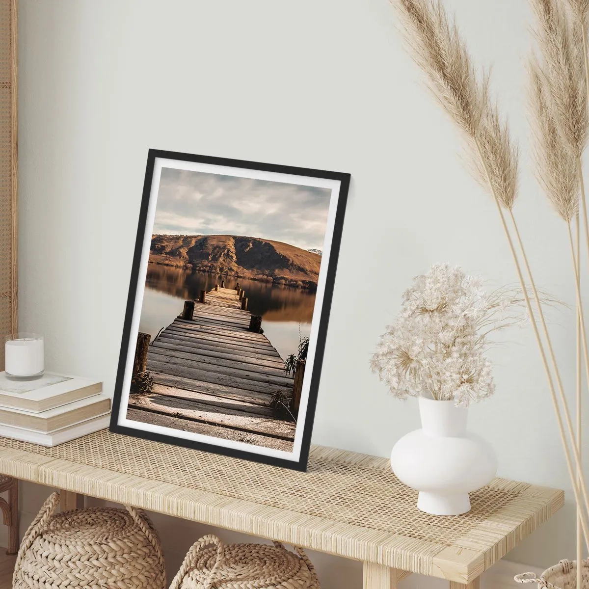 Poszter fehér keretben - Táj a csendben - 61x91 cm