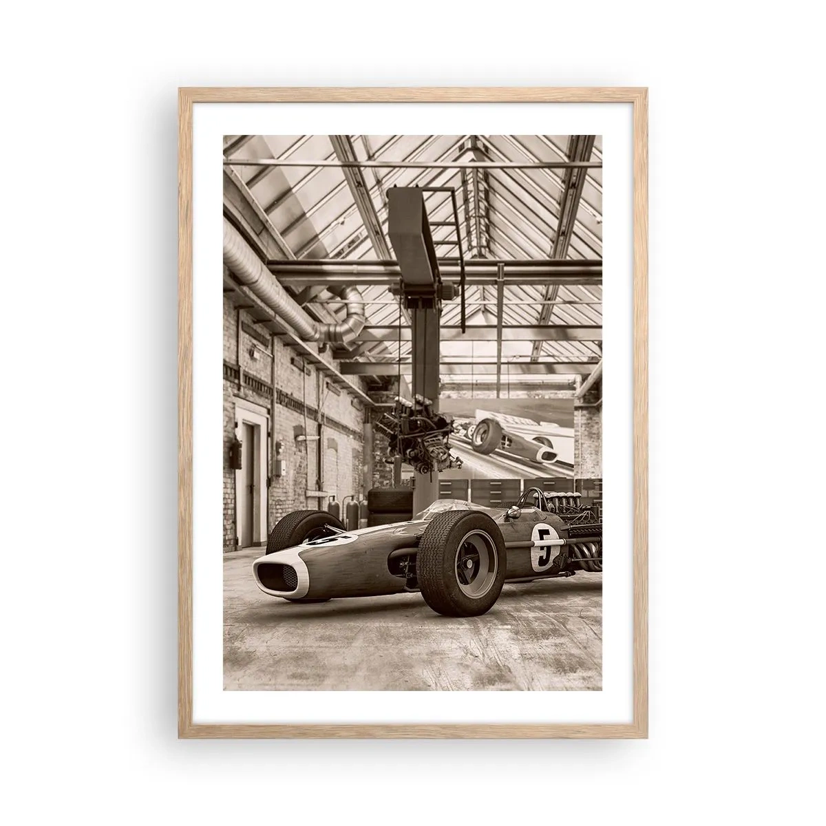 Poszter világos tölgy keretben - A győztes pihenője - 50x70 cm