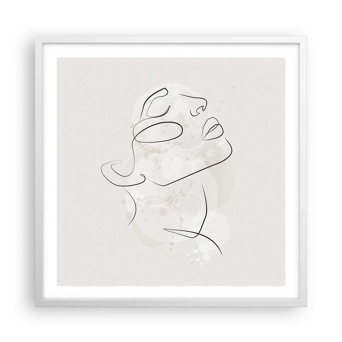 Poszter fekete keretben - Egy álom körvonala - 60x60 cm