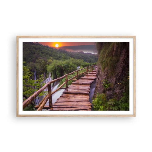 Poszter világos tölgy keretben - Hihetetlen szépség - 91x61 cm