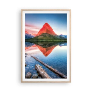 Poszter világos tölgy keretben - Forróság és hideg - 61x91 cm