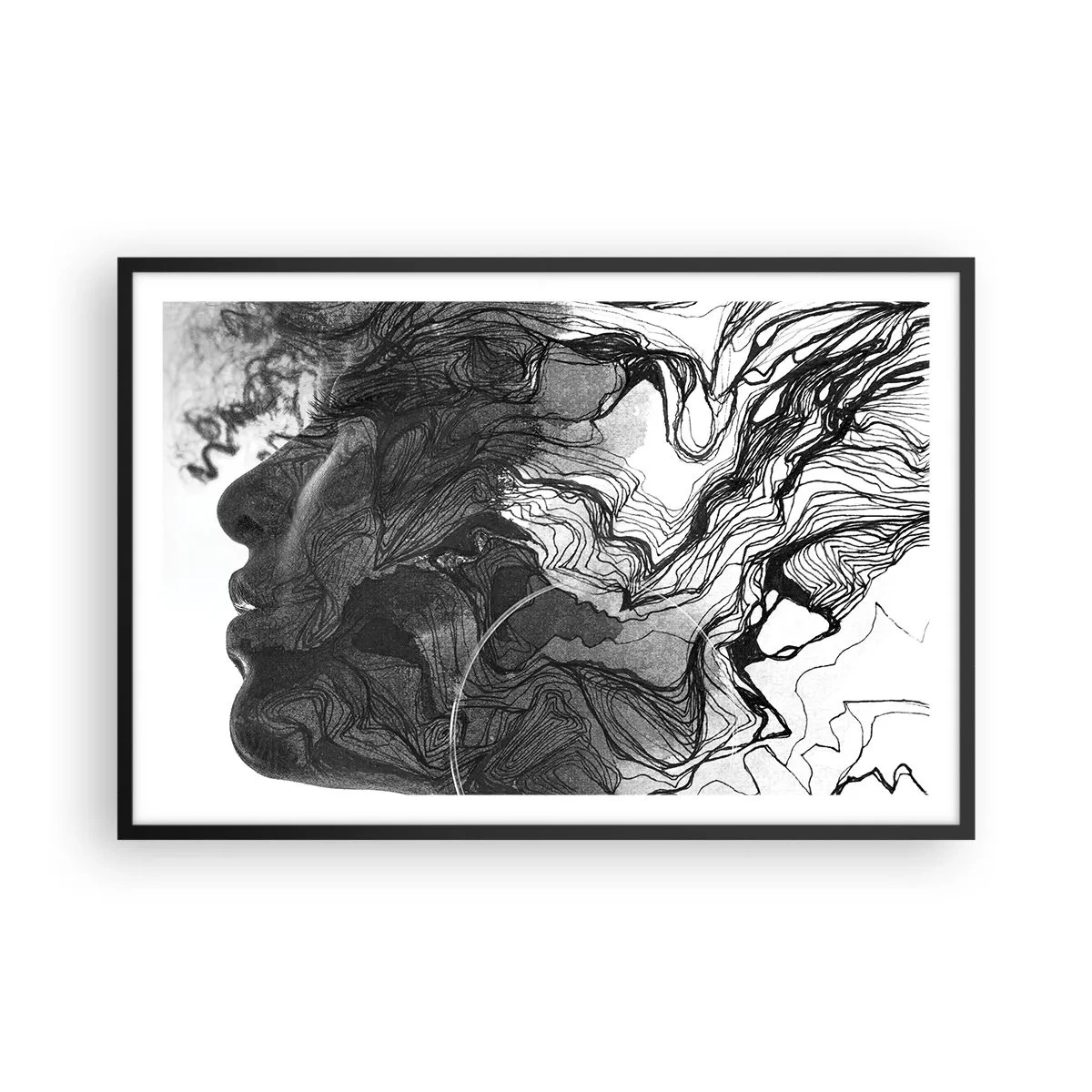 Poszter fehér keretben - Álmokba gabalyodva - 91x61 cm