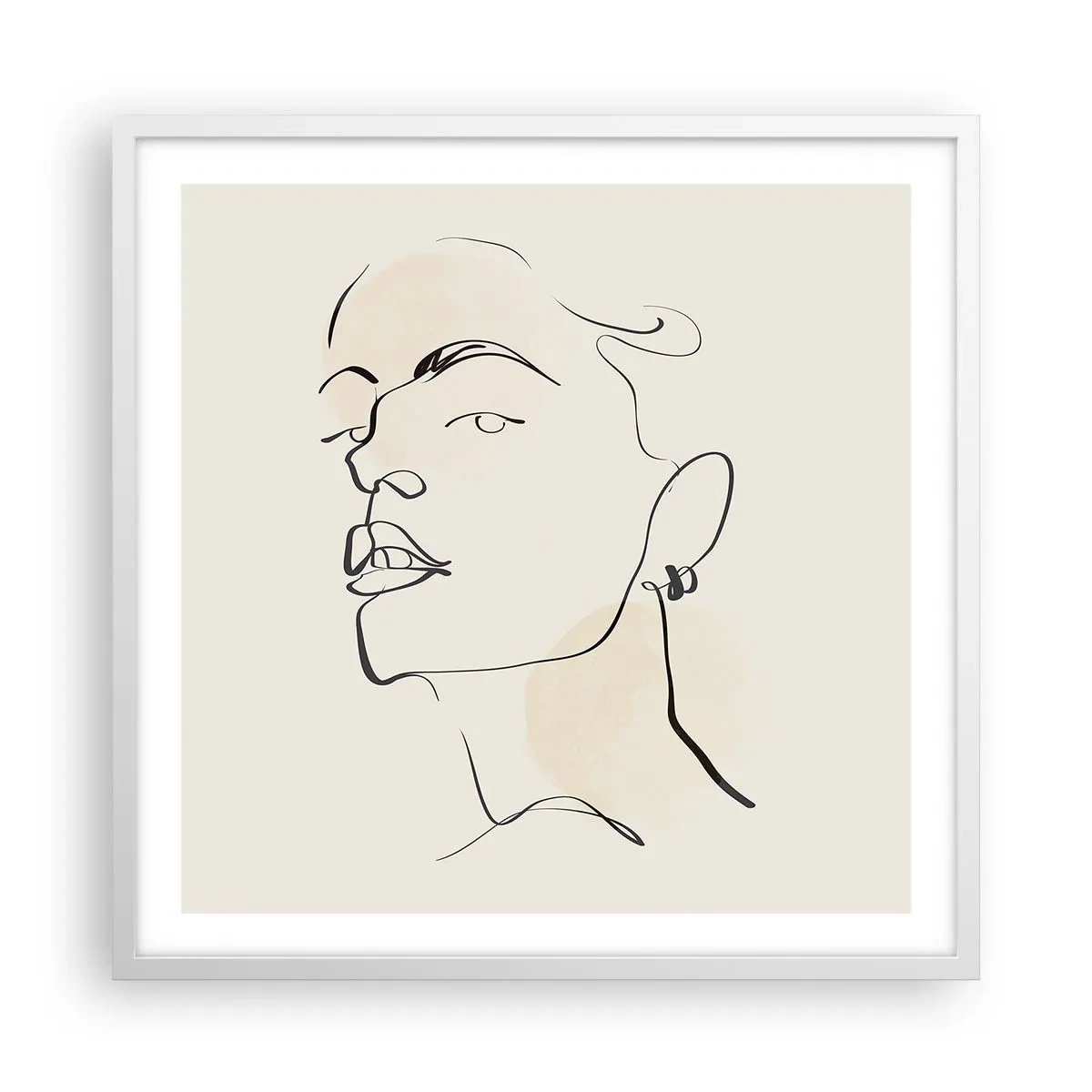 Poszter fekete keretben - Büszke tekintet - 60x60 cm