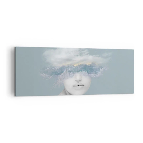 Vászonkép - Fejjel a fellegekben - 140x50 cm