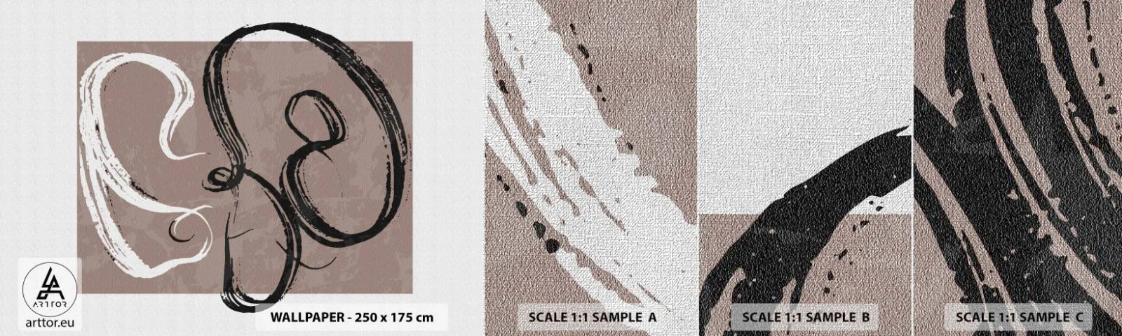 Fotótapéta Minta Premium Canvas - Kompozíció - a teljesség keresése - Minimalizmus, Darab, Absztrakció - 100x30 cm
