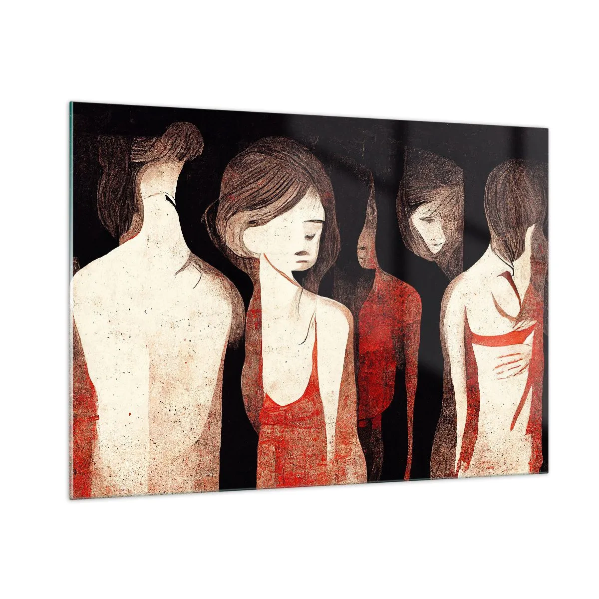 Üveg kép - A sötétség madonnái - 100x70 cm