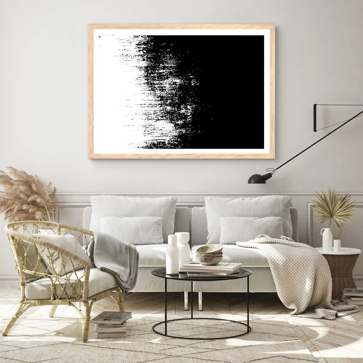 Poszter világos tölgy keretben - És a győztes ... - 100x70 cm