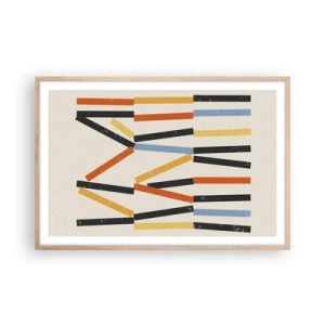 Poszter világos tölgy keretben - Vízszintes kompozíció - 91x61 cm